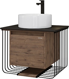 Grossman Мебель для ванной Винтаж 70 веллингтон/металл черный – фотография-4